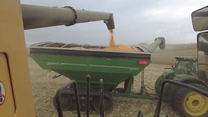 Friends and neighbors in Iowa stepped up to help a widow harvest her corn crops.