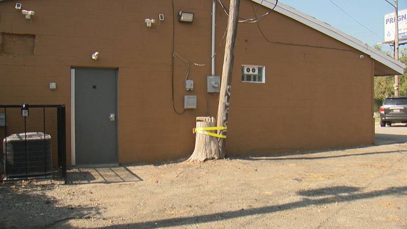 A pastor is concerned about her congregation’s safety.
An electric pole in the parking lot...