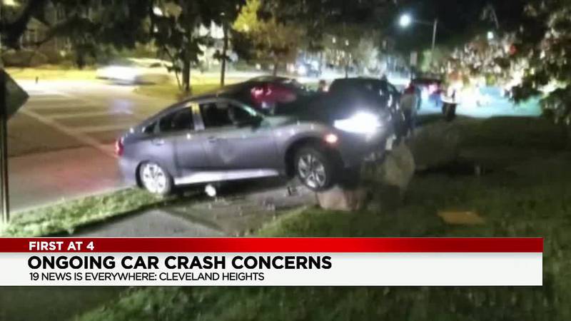 Neighbors frustrated after another weekend of crashes at Cleveland Heights intersection